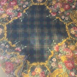 Ralph Lauren Multicolor Floral Silk Scarf